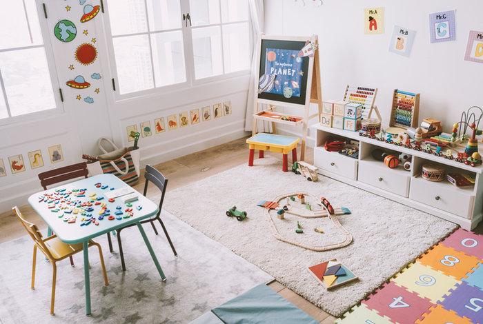 Colorful kids playroom